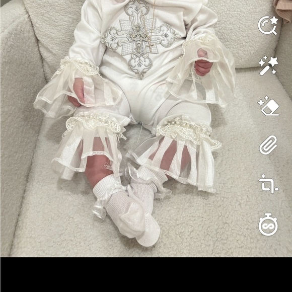 Custom Made Christening Onesie - Picture 1 of 5